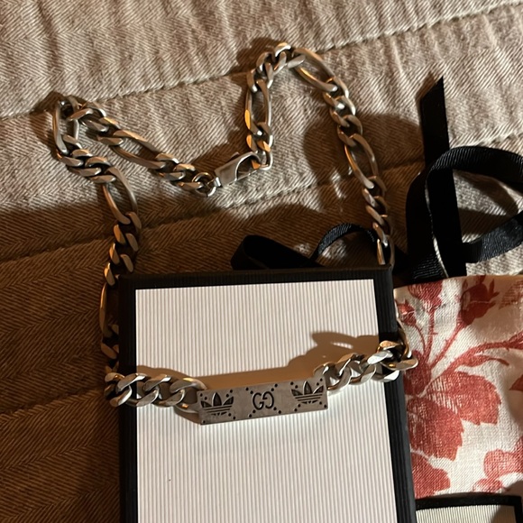 Gucci / Adidas Silver Link Necklace - Picture 5 of 7